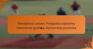 Fleksibilnost sastava: Prilagodba ozljedama, Svestranost igrača, Razmatranja protivnika