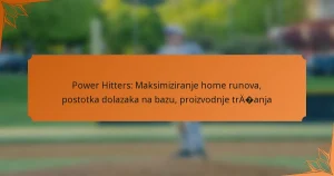 Power Hitters: Maksimiziranje home runova, postotka dolazaka na bazu, proizvodnje trčanja